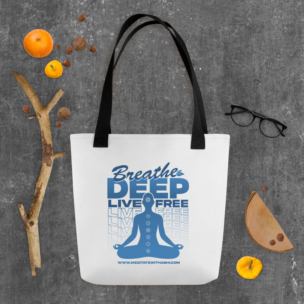 Breathe Deep, Live Free - Tote bag