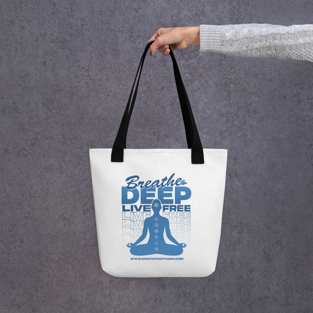Breathe Deep, Live Free - Tote bag
