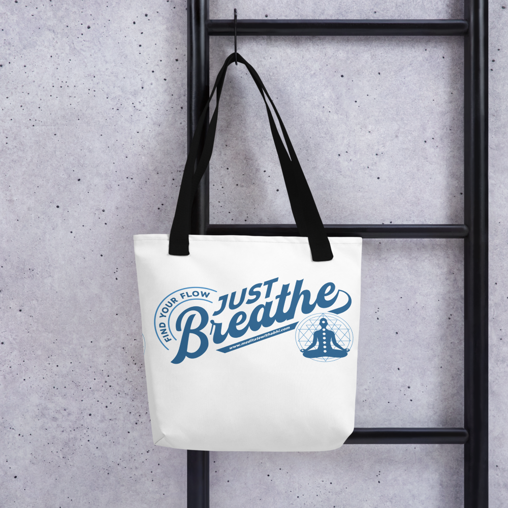 Just Breathe, Find Your Flow - Tote bag