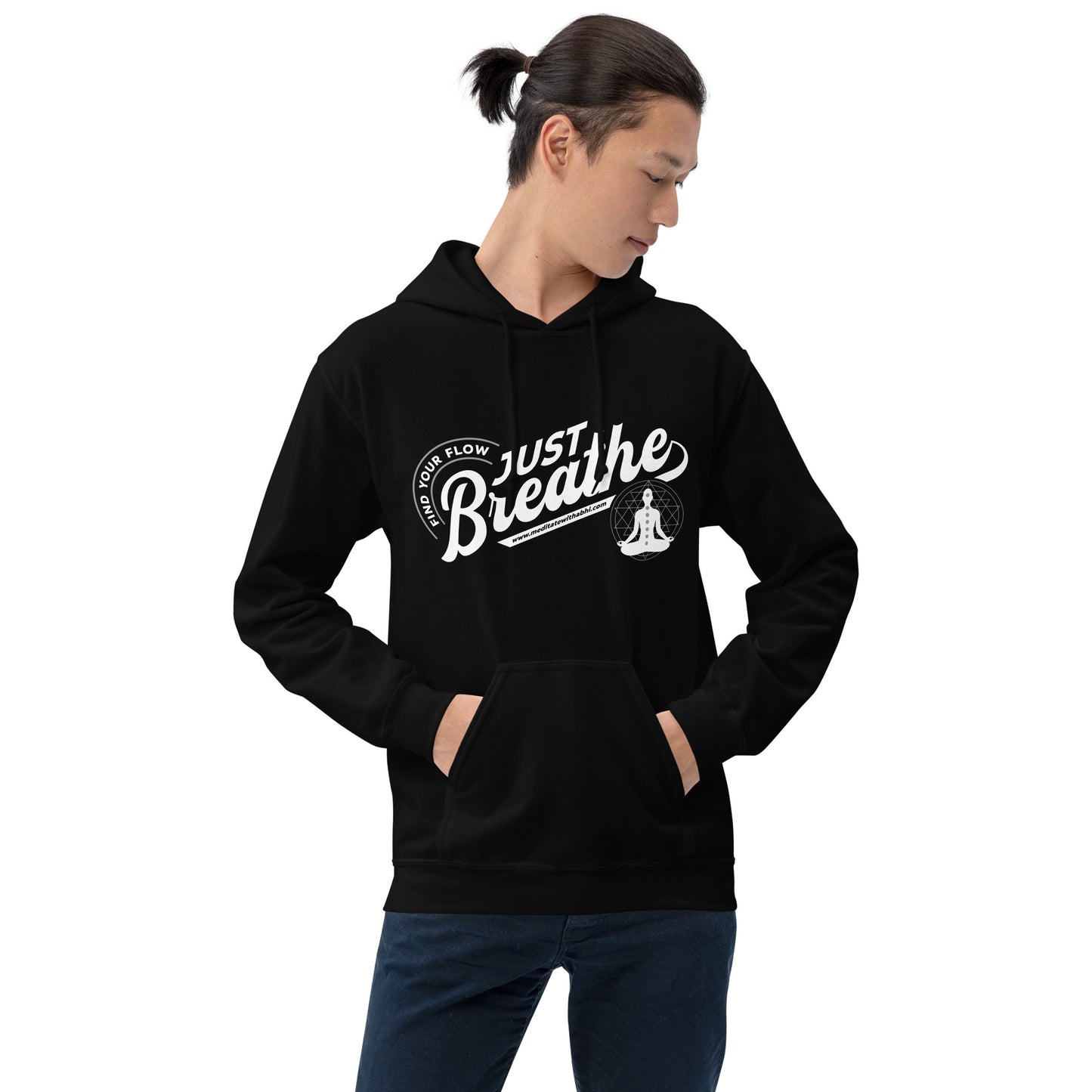 Just Breathe, Find Your Flow - Unisex Hoodie
