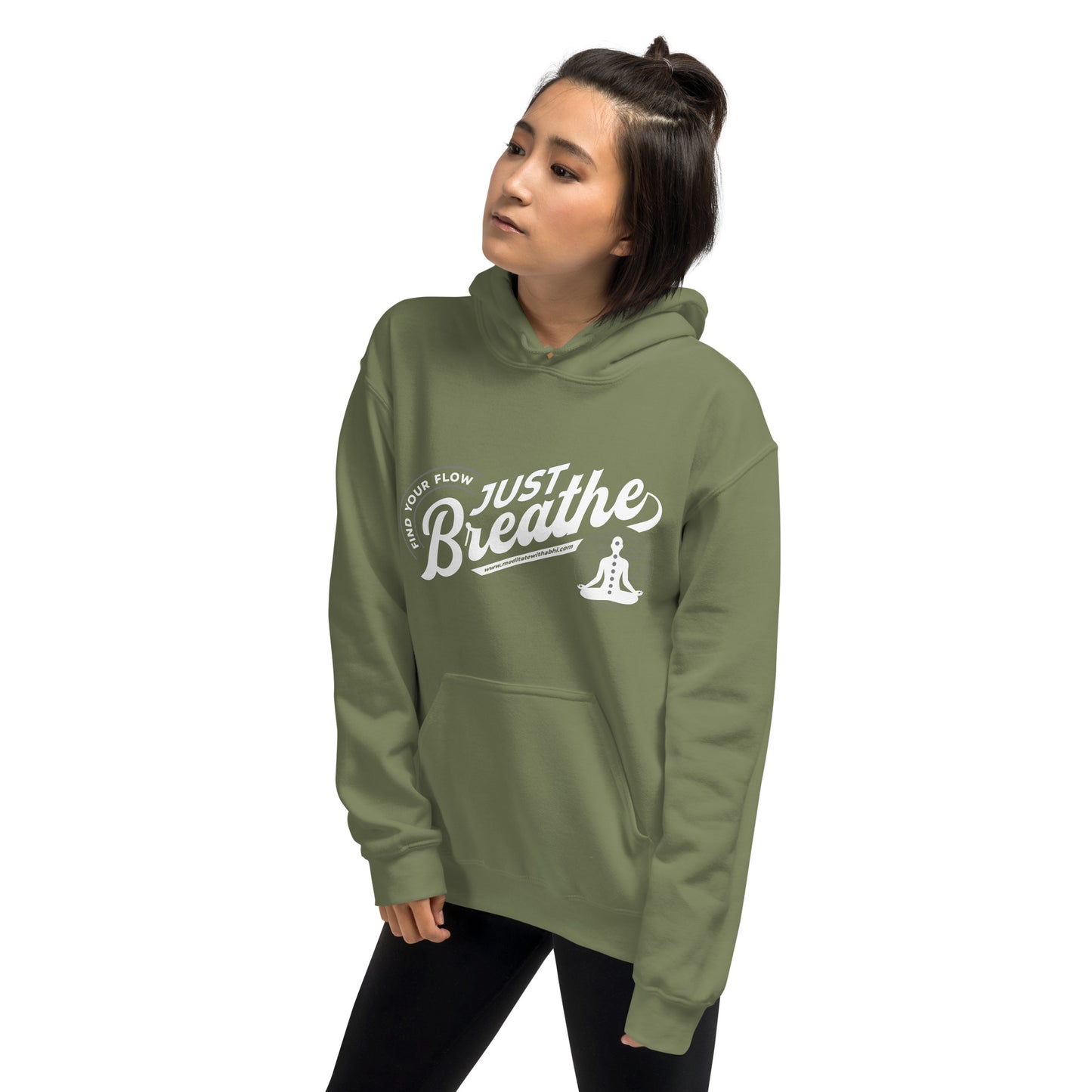 Just Breathe, Find Your Flow - Unisex Hoodie
