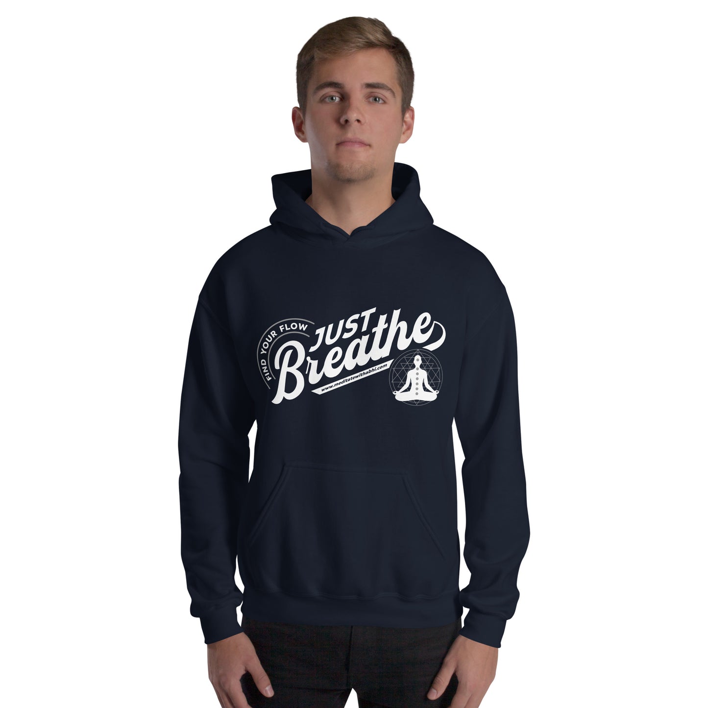 Just Breathe, Find Your Flow - Unisex Hoodie