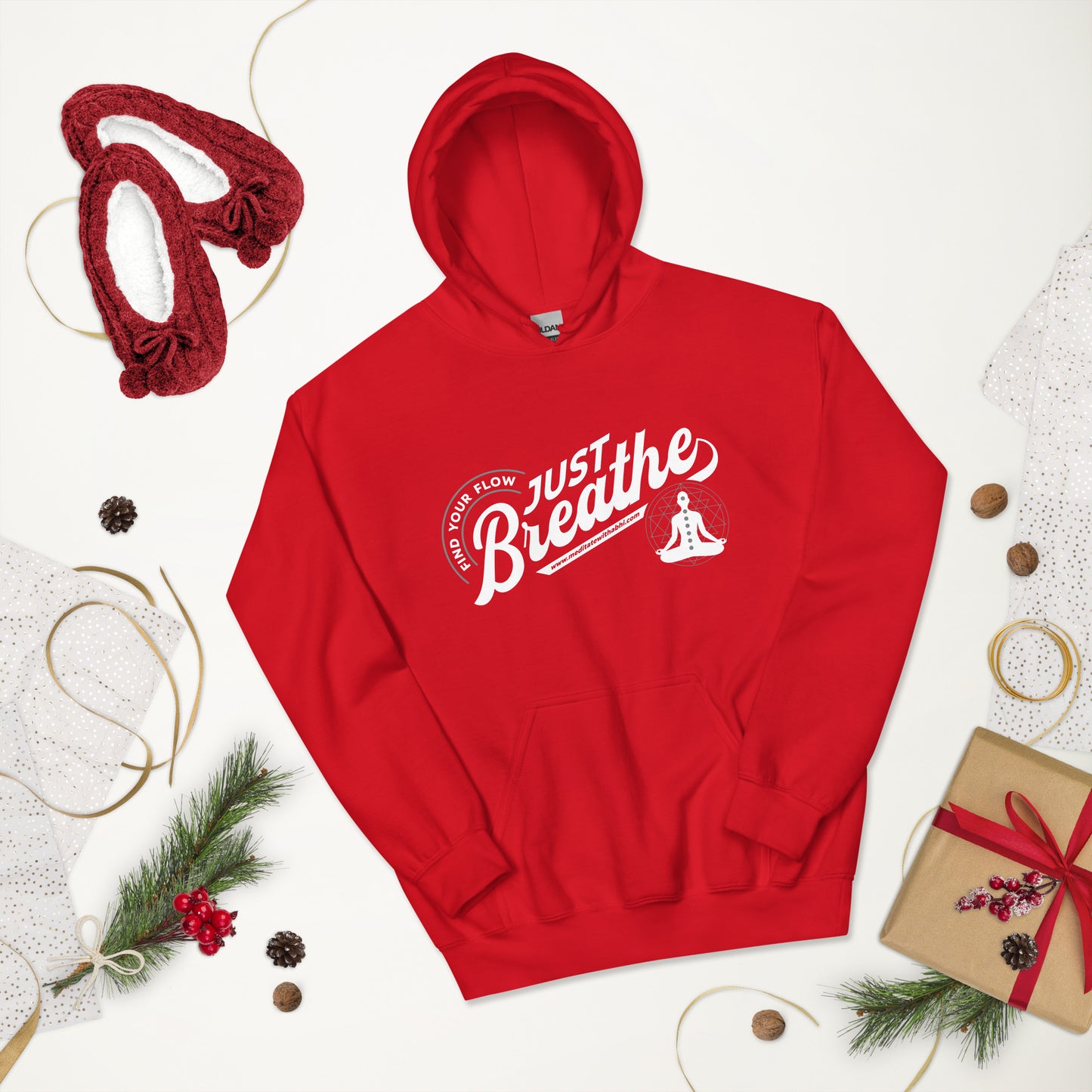 Just Breathe, Find Your Flow - Unisex Hoodie