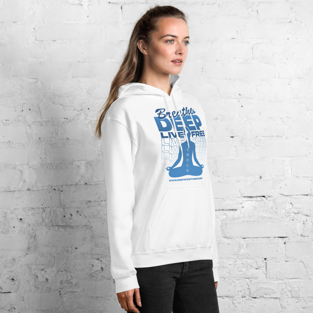 Breathe Deep, Live Free, Unisex Hoodie