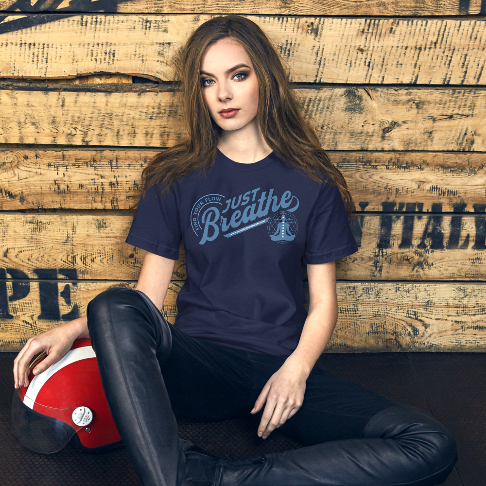 Just Breathe, Find Your Flow - Unisex t-shirt