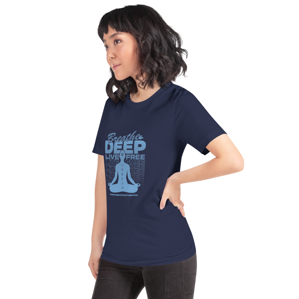 Breathe Deep, Live Free - Unisex t-shirt