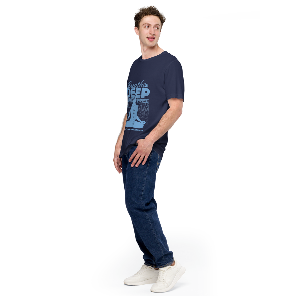Breathe Deep, Live Free - Unisex t-shirt