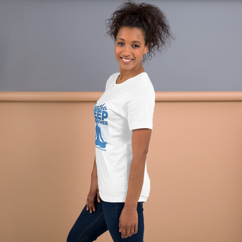 Breathe Deep, Live Free - Unisex t-shirt
