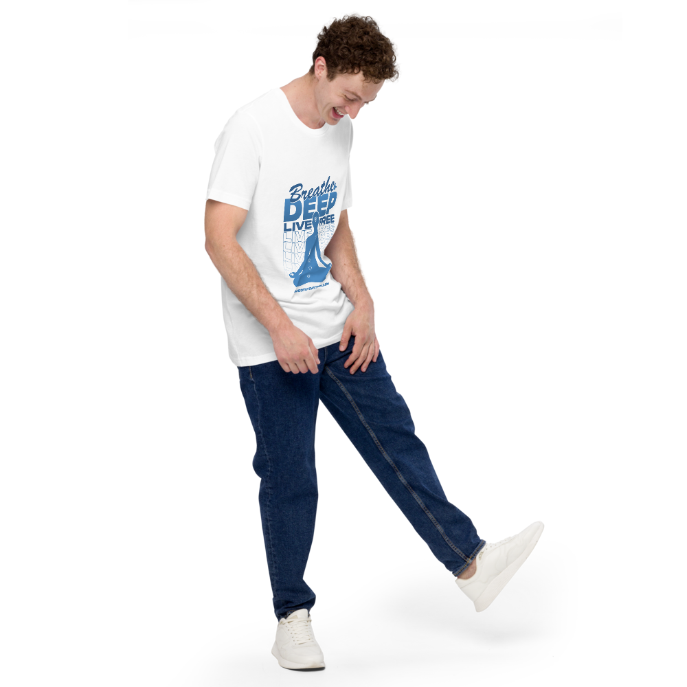 Breathe Deep, Live Free - Unisex t-shirt