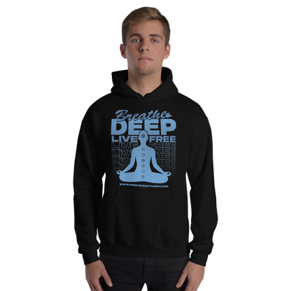 Breathe Deep, Live Free, Unisex Hoodie