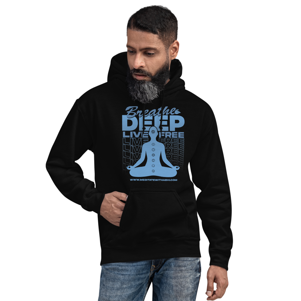 Breathe Deep, Live Free, Unisex Hoodie