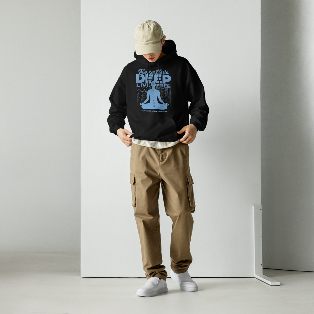 Breathe Deep, Live Free, Unisex Hoodie