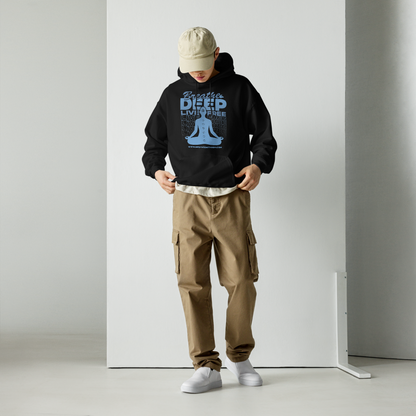 Breathe Deep, Live Free, Unisex Hoodie