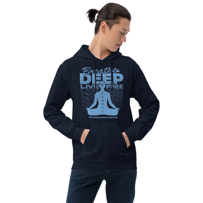Breathe Deep, Live Free, Unisex Hoodie