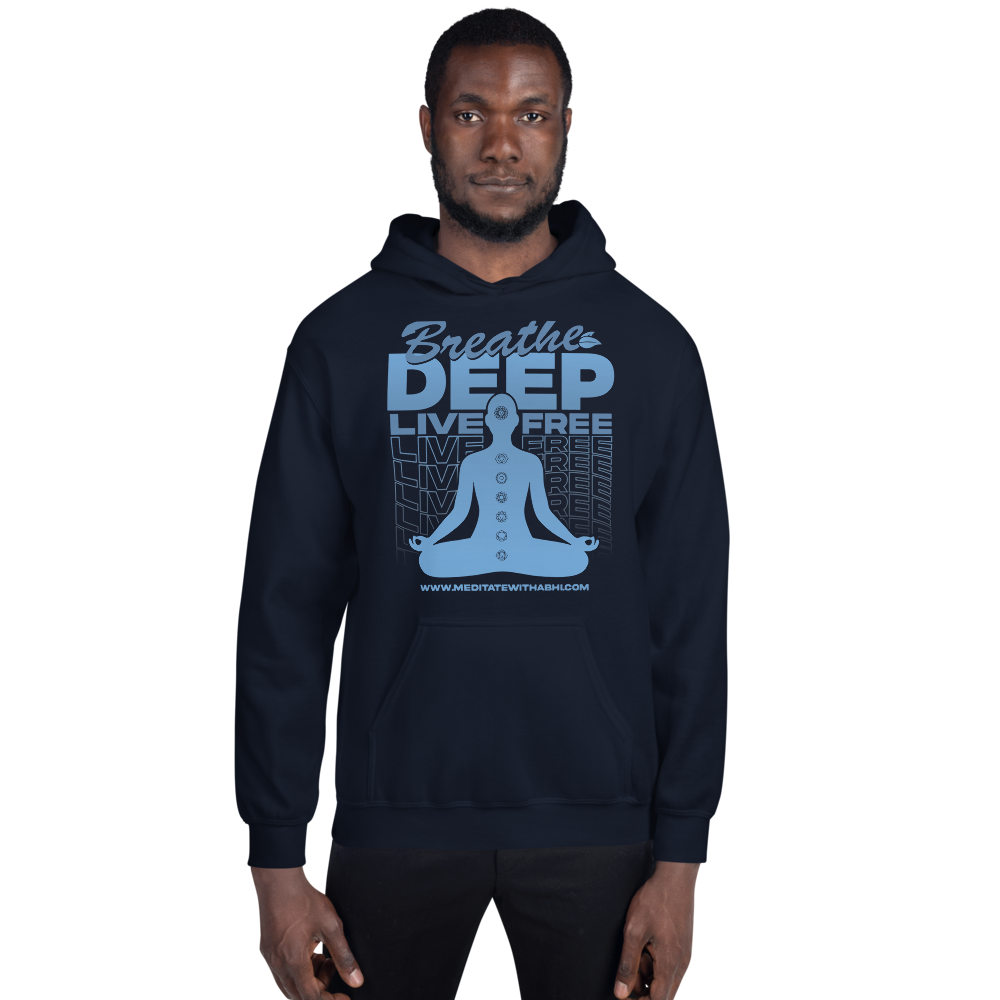 Breathe Deep, Live Free, Unisex Hoodie