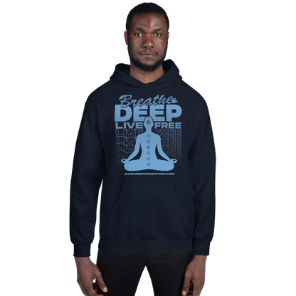 Breathe Deep, Live Free, Unisex Hoodie