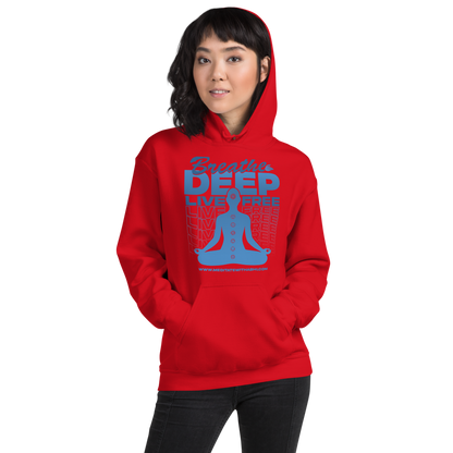 Breathe Deep, Live Free, Unisex Hoodie