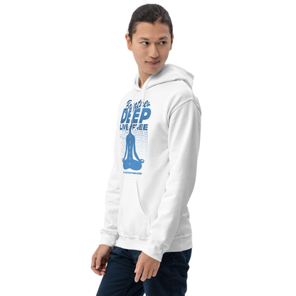 Breathe Deep, Live Free, Unisex Hoodie