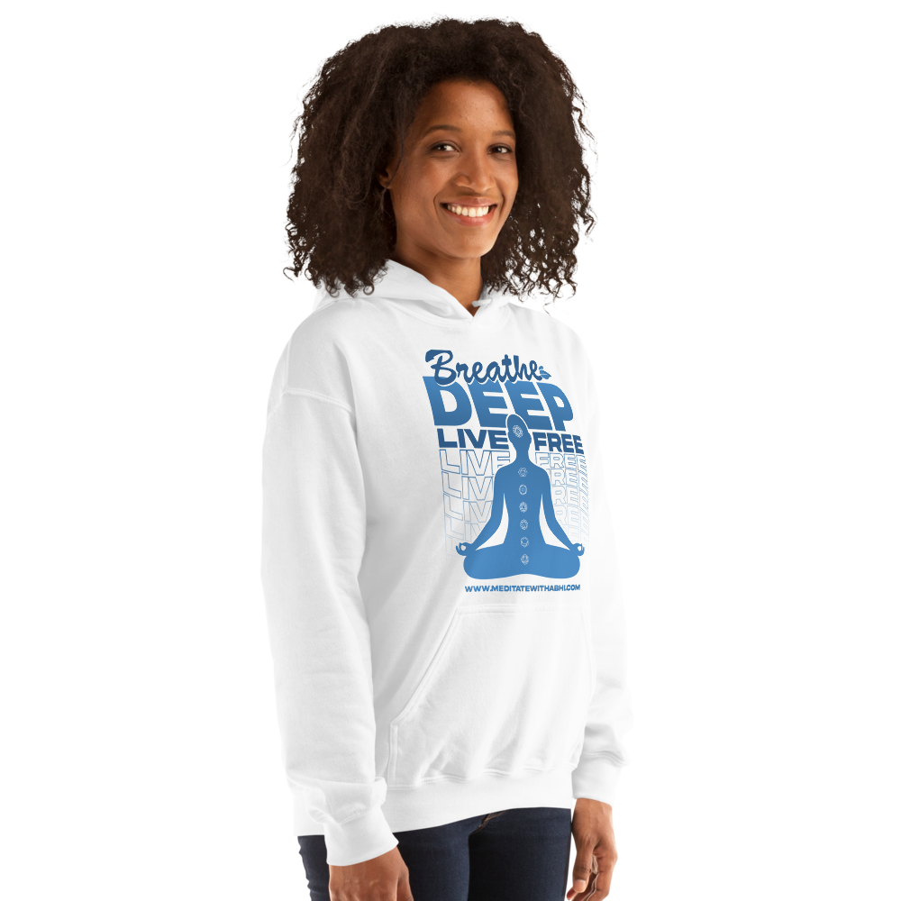 Breathe Deep, Live Free, Unisex Hoodie
