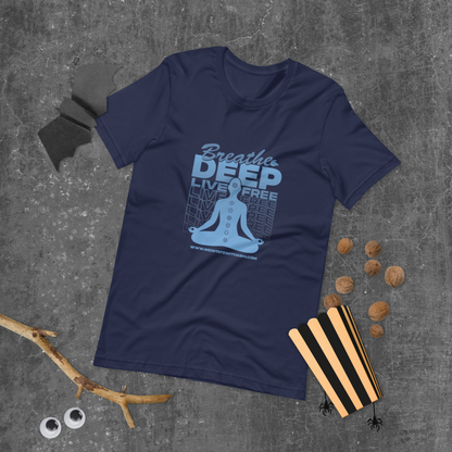 Breathe Deep, Live Free - Unisex t-shirt