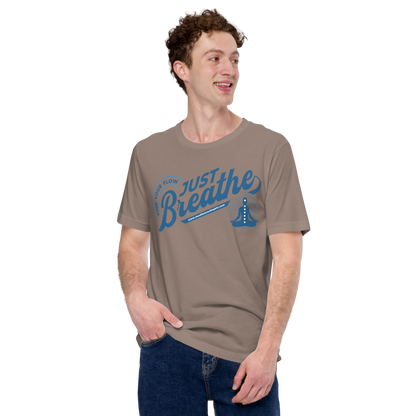 Just Breathe, Find Your Flow - Unisex t-shirt